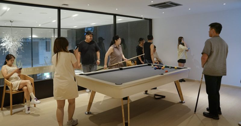 Corporate team bonding activity at Nest 1 loft event space Social Nest Singapore