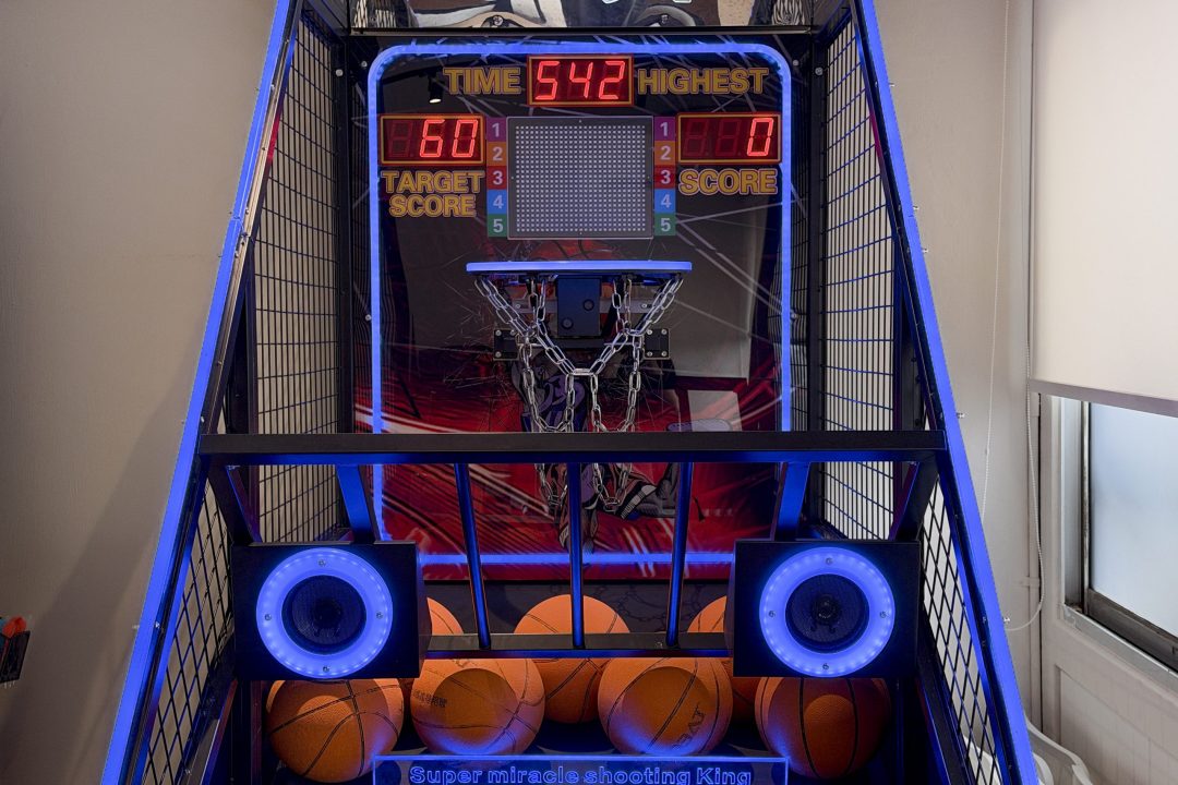 Basketball arcade machine at Social Nest Event Space in Singapore
