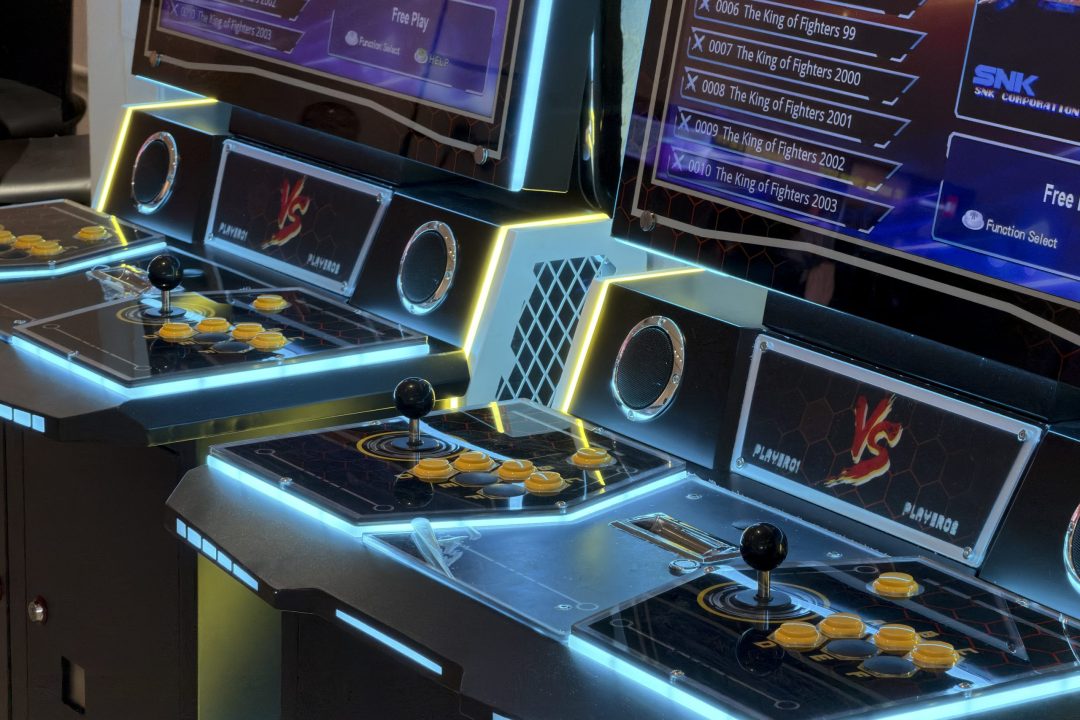 Arcade gaming machine at Social Nest Event Space in Singapore